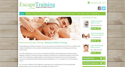 Desktop Screenshot of beautyandholistictraining.co.uk